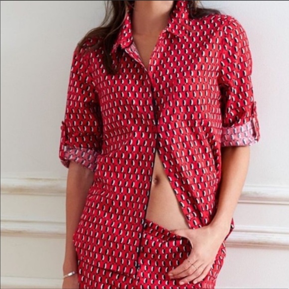 Victoria’s Secret red penguin pajama shirt NEW - Picture 1 of 9